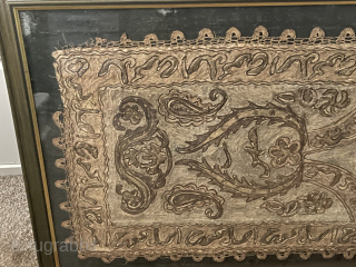 Beautiful 19th century 6’x2’ Ottoman embroidered rug and 34”x18” Bochas. Items have been expertly framed.

Asking $275. Local pick up will be necessary if buyer wants them in the frames. I can remove  ...