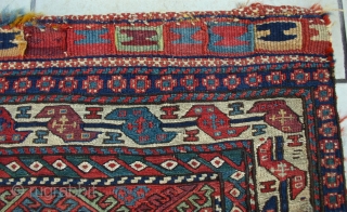 Antique Shahsavan Khordjin, 1st half 19th c.
Size: .74m.x,64m / 2'2" x 2'5"
Condition Excellent, almost no wear, no repair at all!
Great colors with NO SYNTHETIC dyes! It has an excellent tight weave, but  ...