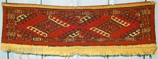 Kizyl Ayak / CONDITION, CONDITION, CONDITION
 Dyrnak Gol Torba, mid 19th c.
Condition; Excellent, with NO Restoration at all. MINT!
Very good dyes with NO Synthetic colors.
Full pile. Asymmetric open right weave, slightly depressed,  ...