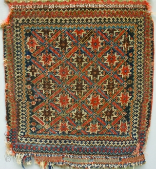 Kashkai Khodjin/ & Kelim, circa 1875
I bought this Khordjin because of the beautiful colors, especially the lime green. It has an excellent weave, and tho down to the knots most places still  ...