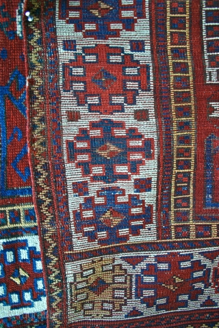 
Antique Bergama Double Keyhole Village Rug. First Half 19th c. . Size; 5'2" x 4' "This is an interesting antique Bergama with dbl keyhole pattern. i have been contemplating the connection, (if  ...