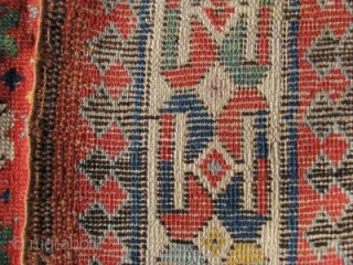 Antique Caucasian Prayer Rug, circa 1870-80. This completely charming little prayer rug, though not far away physically, is a great distance away ''artistically'' from all those late 19th c. Dagestans and Shirvans  ...