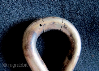 Indonesia - "Padung-Padung" solid cast ear ornaments, silver alloy.  Karo Batak People, North Sumatra.                  