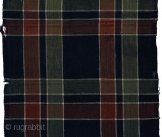 Old Japanese Cotton Plaids. These pieces were used as part of futon covers. I bought them in Japan in the 1970s and they were old then. The colors are rich and harmonious.  ...