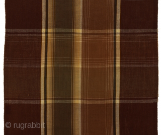 Four Vintage Japanese Cotton Plaids. Bought in Japan in the 1970s - probably older. Were used for futon covers. Machine woven in lovely shades - #17, 18, and 19 have an ombre  ...