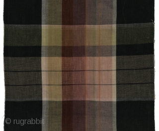 Four Vintage Japanese Cotton Plaids. Bought in Japan in the 1970s - probably older. Were used for futon covers. Machine woven in lovely shades - #17, 18, and 19 have an ombre  ...