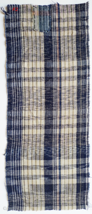 Group of 12 Japanese Plaids. Bought in Japan in the 1970s from a boroichi's warehouse - were old then. Good for patching. Assorted sizes and conditions - some with holes and patches.  ...