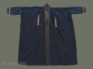 Lao Song/Tai Dam Tunic - This rare old tunic is especially unusual because both inside and outside were used: the dark, undecorated inside was worn for ceremonial use, along with the skirt  ...