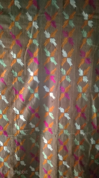 Vintage Phulkari from Punjab/ India

100 % Cotton with silk embroidery

size: 236 * 134 cm                   