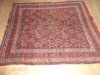 
  Antique  Afshar  19 th. century  135 X 154  cm.  Natural colours 

  kelim  ends , rare  pattern , one  small repair  ...