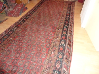    Antique  Khamseh   South- Persien  19 th. century  180 X 450  cm.
   Superb  Natural colours , some wear  and   ...