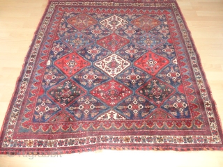 
  Antique  beautiful  small  Afshar  19 th. century  125 X 132  cm

  All  superb natural  colors , quality  wool  ,komplet  ...