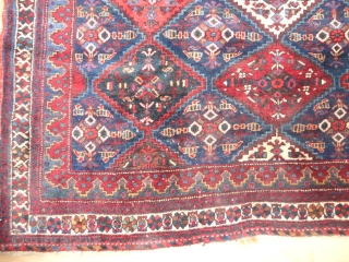 
  Antique  beautiful  small  Afshar  19 th. century  125 X 132  cm

  All  superb natural  colors , quality  wool  ,komplet  ...