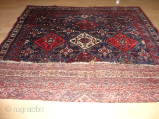 
  Antique  beautiful  small  Afshar  19 th. century  125 X 132  cm

  All  superb natural  colors , quality  wool  ,komplet  ...