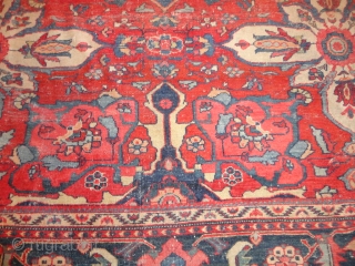   Antique  Ziegler Sultanabad   292 X 375  cm  Very  dekorative big pattern ,
  with  superb  natural  colours  , komplet   ...