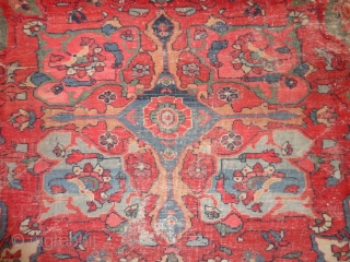   Antique  Ziegler Sultanabad   292 X 375  cm  Very  dekorative big pattern ,
  with  superb  natural  colours  , komplet   ...