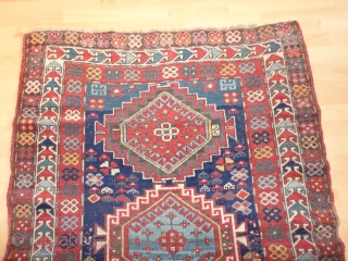   Colourful antique  beautiful Kasak  19 th. century , all  natural  colours ,

  117 X 178  cm.  full  pile , good  condition  ...