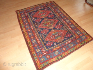   Fine  antique  caucasian  Shirwan  rug  19 th. century  115 X 159  cm.
  All  natural  lovely  dyes  with   ...