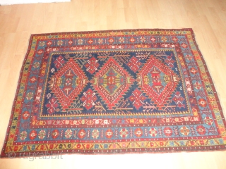   Fine  antique  caucasian  Shirwan  rug  19 th. century  115 X 159  cm.
  All  natural  lovely  dyes  with   ...