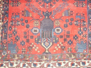 
     Unusual Afshar rug 136 X 165  cm , circa 1900

     beautiful colors,good condition.          