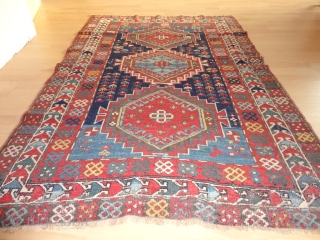 
   Antique  Kaukasien  Kasack  rug  19 th. century  117 X 178 cm. POR
   Beautiful  naturel  colours , classikal dekorative pattern ,  ...