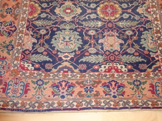  Antique  Kayseri   rug  round  1900   119 X 175  cm.

 Naturel  colours ,  short pile  , rare  and  unusual  ...