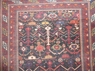 

   Very  fine  antique  Kuba  19 th.century  136 X 199 cm.

   Only  oxydate  black wool otherweis in good  condition .

 