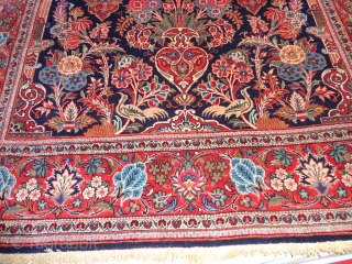   Amazing  antik  Kashan  Meditation  and Prayer  rug  central Persien
  132 X 216  cm. Superb velvet  wool  , very fine weaving  ...