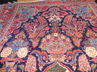   Amazing  antik  Kashan  Meditation  and Prayer  rug  central Persien
  132 X 216  cm. Superb velvet  wool  , very fine weaving  ...