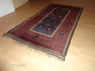 
 Superb  antique  Belutch  19 th. century  98 X 178 cm. Fine  weave , top quality

 wool ,  very  good  condition .   