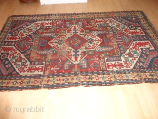   Antique  caucasien  Kasim  Ushak  Kasak  rug  19  th. century
 
  131 X 224 cm.  , Superb  natural  colours ,  ...