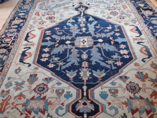   Magnificent  antique  Serapi  Nod-West  Persien , 19 Jh. century , 320 X 417 cm.

  Fantastik , amasing  colours  , quality  wool ,  ...