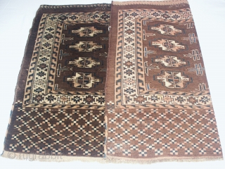 
    Superb  antik  Yomud  Chowal  Turkemen 72 X 116  cm

    very  rare  ground colour and  Elem in   ...