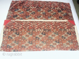 
  Antique  small  Tekke rug  78  X  100 cm  first half 19 th.century ,
  unusual field design " As found " now clean ,low  ...