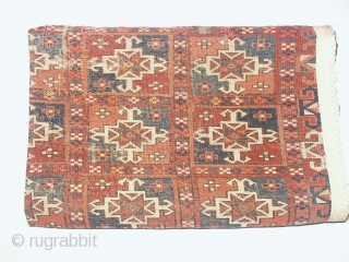 
  Antique  small  Tekke rug  78  X  100 cm  first half 19 th.century ,
  unusual field design " As found " now clean ,low  ...