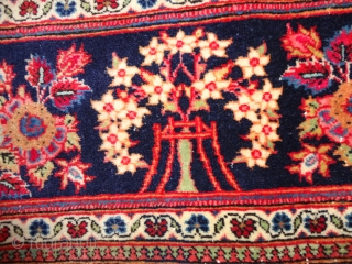    Very  fine   antique   Keschan  Meditation rug  ca. 130 X 201 cm.

   Very  good  condition .    