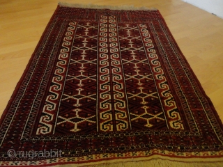 
  Antique  Turkmen  Yomud  Salachak  or  Goklan  ,prayer  rug

  92 X 130 cm.  All  high  quality  fine  wool  ...