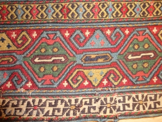 Unique  magnificent  antique  Shasawan double  Mafrash 114 X 153  cm.
Signt  Saheb  Mousharaf  , dated  1254  /  1836  Fantastic  colours  ...