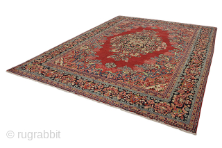 Sultanabad - Antique Persian Carpet

Size: 428x318 cm
Thickness: Medium (5-10mm)
Oldness: 80-100 (Antique)
Pile - Warp: Wool on Cotton
Node Density: about 120,000 knots per m²

mail:carpetu2@gmail.com           