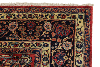 Sarouk - Antique Persian Carpet

Size: 350x265 cm
Thickness: Medium (5-10mm)
Oldness: 120+ (Antique)
Pile - Warp: Wool on Cotton
Node Density: about 250,000 knots per m²

mail:carpetu2@gmail.com           