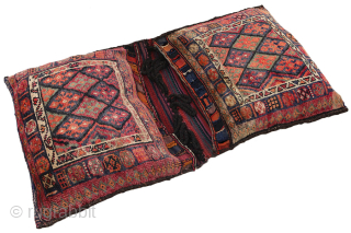 Jaf - Saddle Bag Persian Carpet 146x78

Size: 146x78 cm
Thickness: Thick (>10mm)
Oldness: 80-100 (Antique)
Pile - Warp: Wool on Cotton
email: info@carpetu2.com              