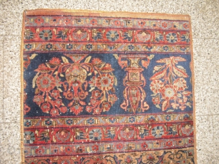 Kashan - Keshan Runner - made from an antique/old Gardencarpet - from 1900 - very soft wool - clean and unique with abrash - size: 313 cm x 70 cm - shipping  ...