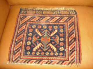 Afshar bagface fragment - around 1900 - size: 48 x 52 cm                     