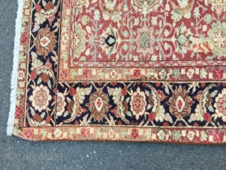 Old decorative - Maybe turkish rug - with worn places and restorations. 
Size: 190 x 140 cm
Who has an idea About the provenience and the approx age of this piece?
   
