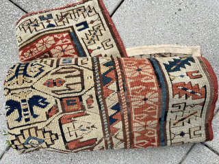 Antique 19th century

Caucasian Ivory ground KUBA rug

worn, with small damages & with restorations

needs a professional cleaning

very rare and collectible

Size: 148 cm x 82 cm


tammo_koenig@aol.com         
