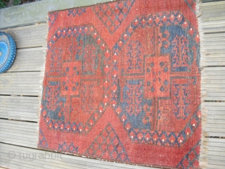 Antique Ersari or Afghan Fragment - glossy and soft wool + goats hair - clean/ and age: pre 1900              