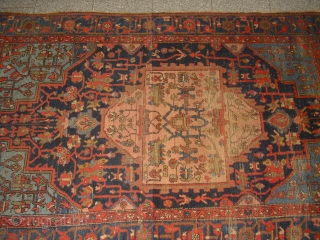 Worn Heriz - Bakshaish - c 1910 - 1,90 mtr x 1,30 mtr - carpet - very elegant and balanced colours, recently washed          