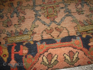 Worn Heriz - Bakshaish - c 1910 - 1,90 mtr x 1,30 mtr - carpet - very elegant and balanced colours, recently washed          