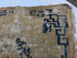 early Ningxia mat fragmented, Maybe Kangxi era 17th/18th century, professional washed                      