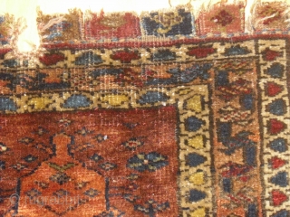 Kurdish Bagface fragment - probably I Qu. 20th - very soft and glossy wool - rare motif - shipping worldwide             